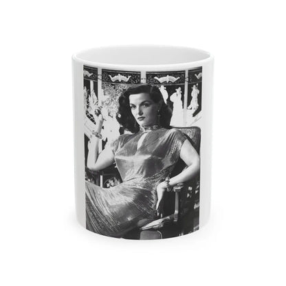 Jane Russell #232 (Vintage Female Icon) White Coffee Mug-11oz-Go Mug Yourself