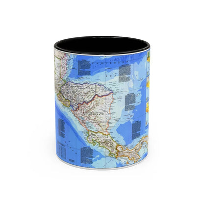 Central America (1986) (Map) Accent Coffee Mug-11oz-Black-Go Mug Yourself