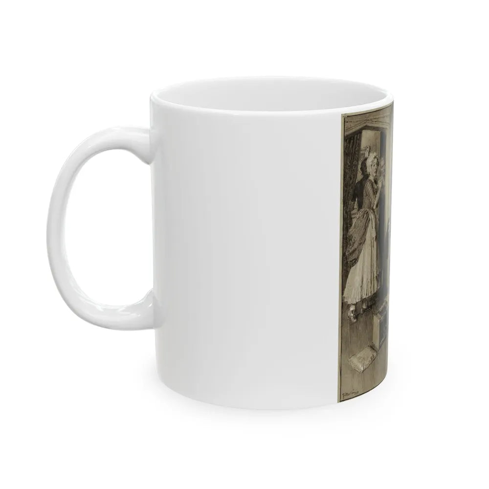 Book or Magazine Illustration - White Coffee Mug-Go Mug Yourself