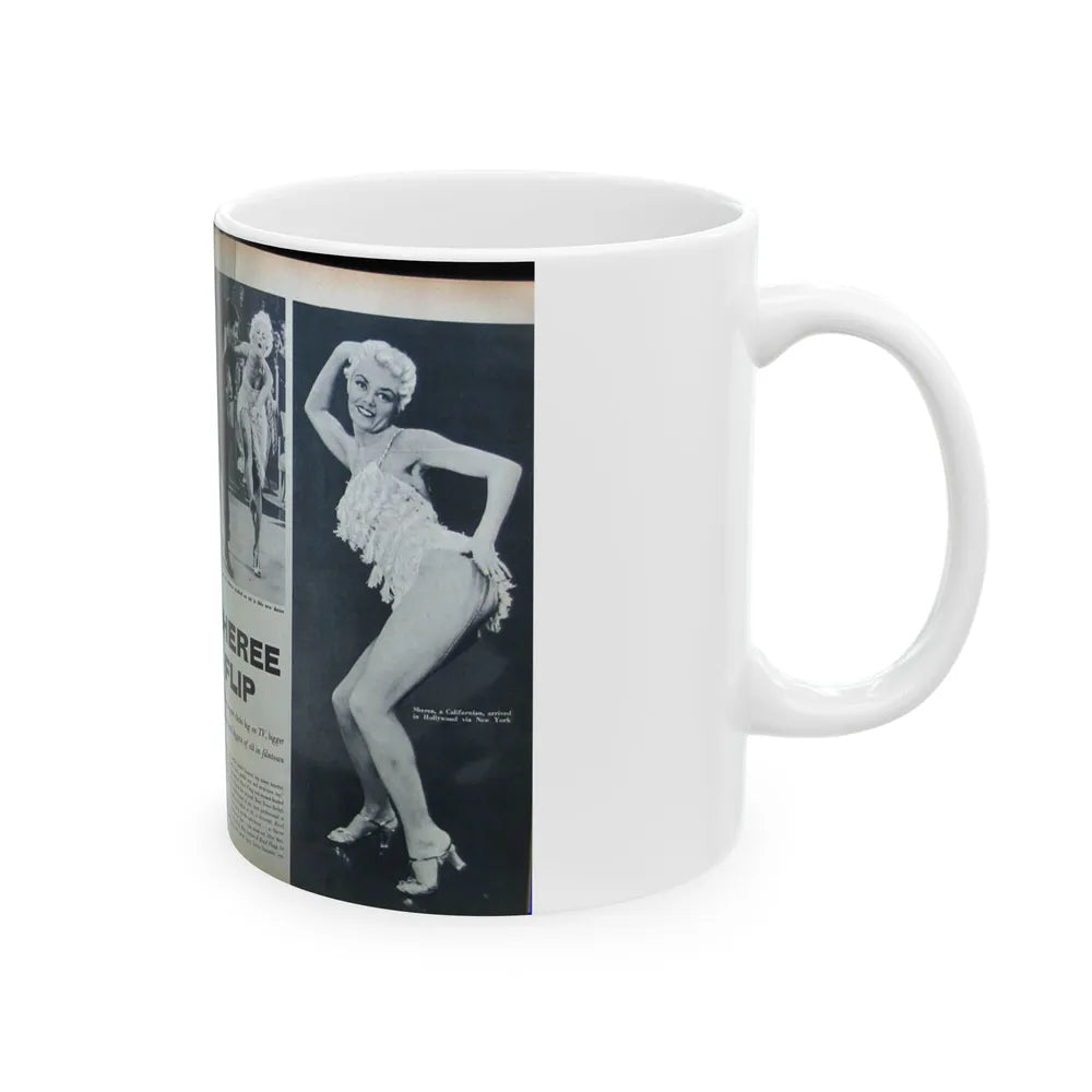 Sheree North #128 - Mag. Article (Vintage Female Icon) White Coffee Mug-Go Mug Yourself