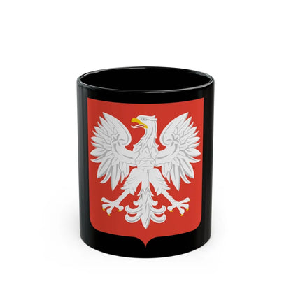 Coat of arms of Poland (1955-1980) - Black Coffee Mug-11oz-Go Mug Yourself