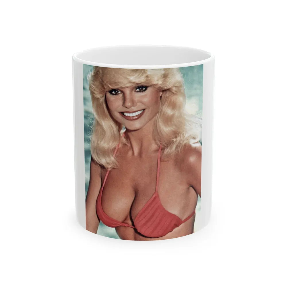 Loni Anderson #72 (Vintage Female Icon) White Coffee Mug-11oz-Go Mug Yourself