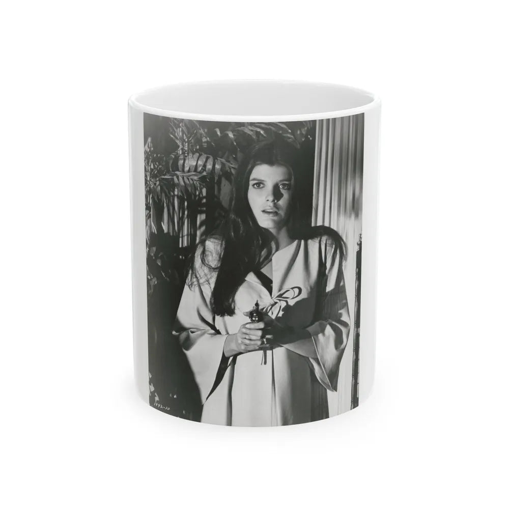 Katharine Ross #101 (Vintage Female Icon) White Coffee Mug-11oz-Go Mug Yourself