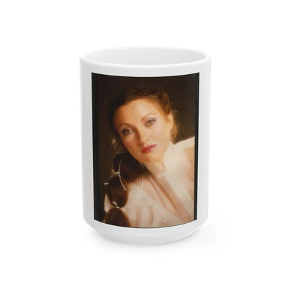 Jane Seymour #37 (Vintage Female Icon) White Coffee Mug-15oz-Go Mug Yourself