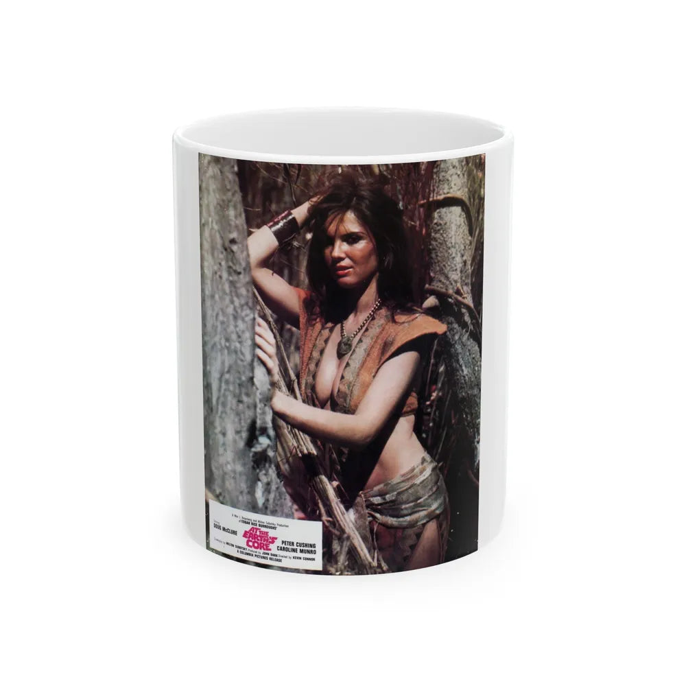 Caroline Munro #226 (Vintage Female Icon) White Coffee Mug-11oz-Go Mug Yourself