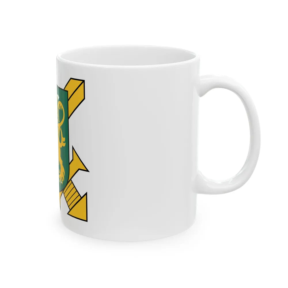 Coat of Arms of Finnish Ground Force - White Coffee Mug-Go Mug Yourself