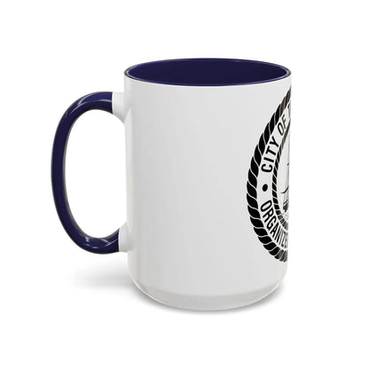 Seal of Tampa Florida - Accent Coffee Mug-Go Mug Yourself