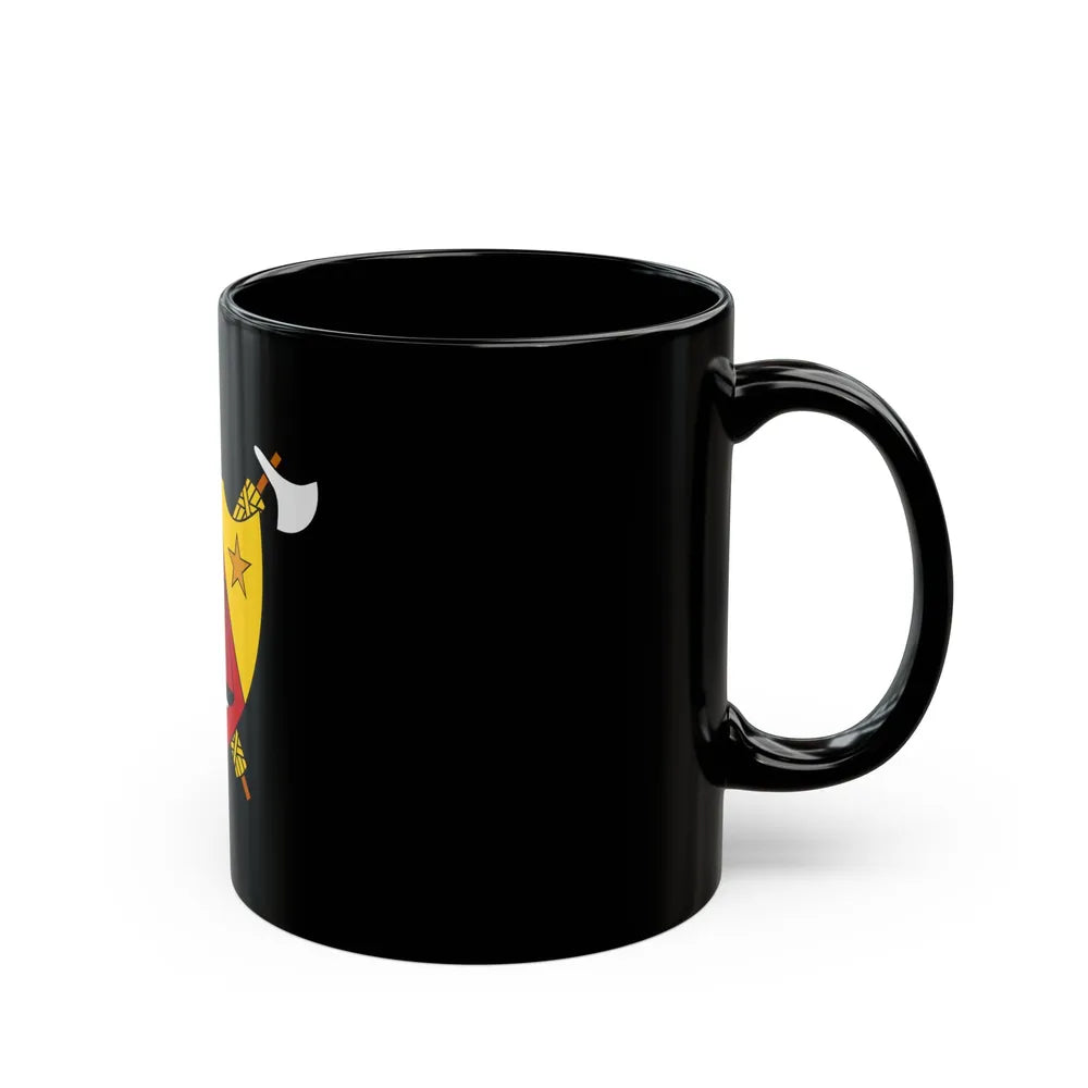 Coat of Arms of Cameroon (1960-1961) - Black Coffee Mug-Go Mug Yourself