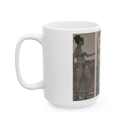 Sheree North #170 - Pages 46 & 47 from 66 PHOTOGRAPHS OF Sheree NORTH U.K. Pocket Mag. (Vintage Female Icon) White Coffee Mug-Go Mug Yourself