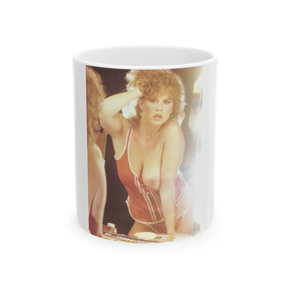 Linda Blair #186 - Topless (Vintage Female Icon) White Coffee Mug-11oz-Go Mug Yourself