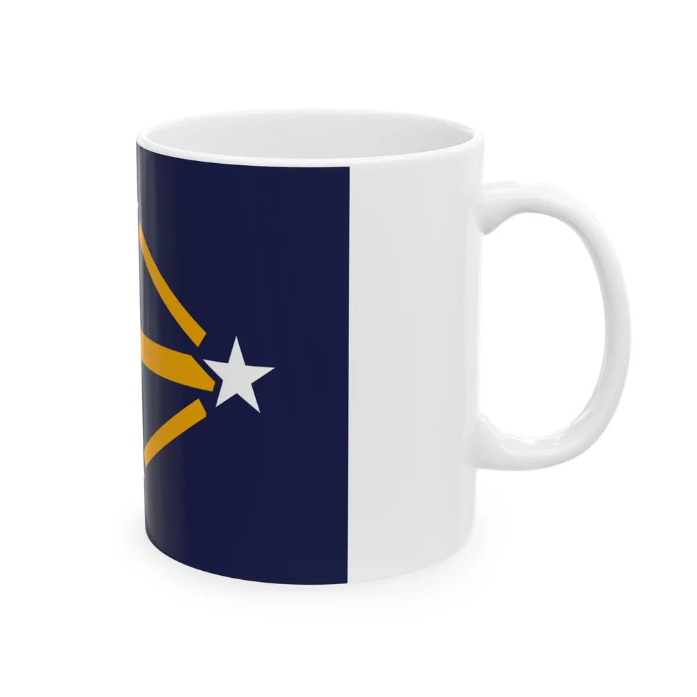 Flag of Imperial Japanese Antarctic Expedition - White Coffee Mug-Go Mug Yourself