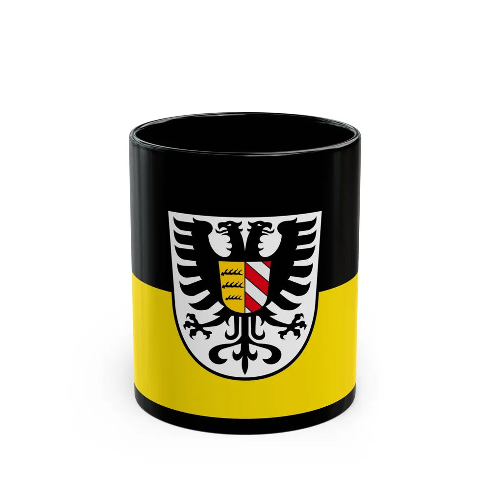 Flag of Alb Donau Kreis Germany - Black Coffee Mug-11oz-Go Mug Yourself