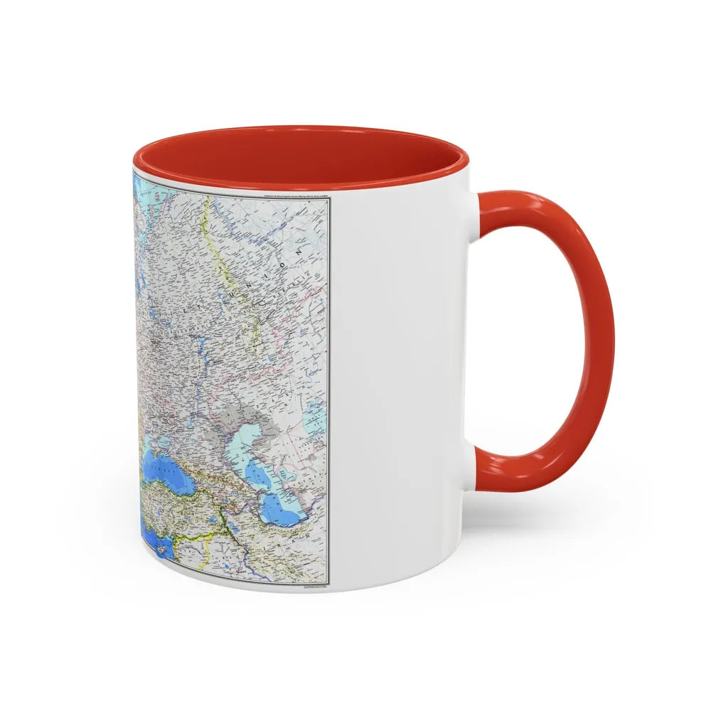 Europe (1983) (Map) Accent Coffee Mug-Go Mug Yourself