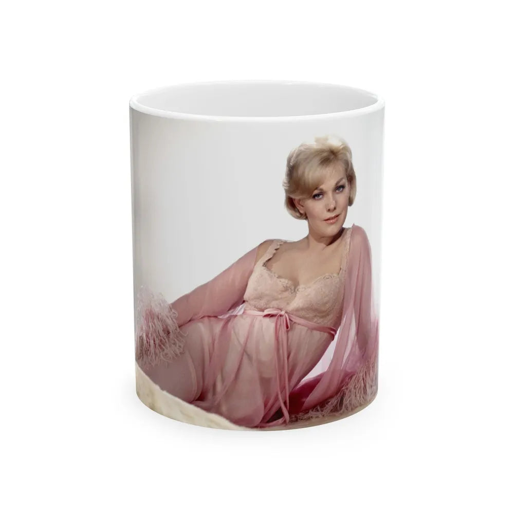 Kim Novak #356 (Vintage Female Icon) White Coffee Mug-11oz-Go Mug Yourself