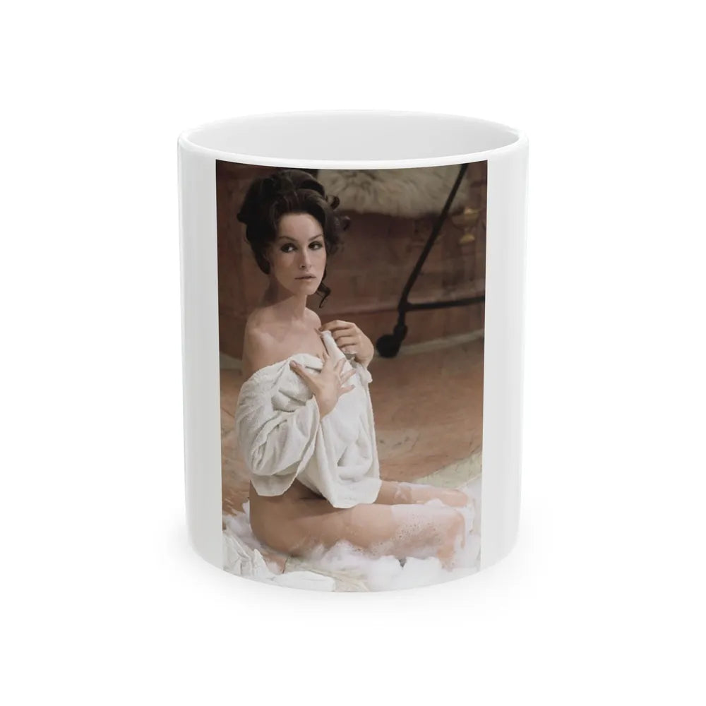 Julie Newmar #370 (Vintage Female Icon) White Coffee Mug-11oz-Go Mug Yourself