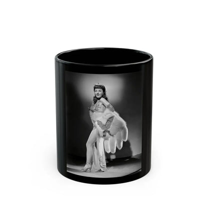 Barbara Stanwyck #190 (Vintage Female Icon) Black Coffee Mug-11oz-Go Mug Yourself