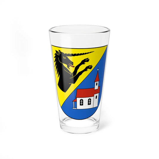 EbnatKappel-blazon (Switzerland) (Coat of Arms) Pint Glass 16oz 16oz - Go Mug Yourself