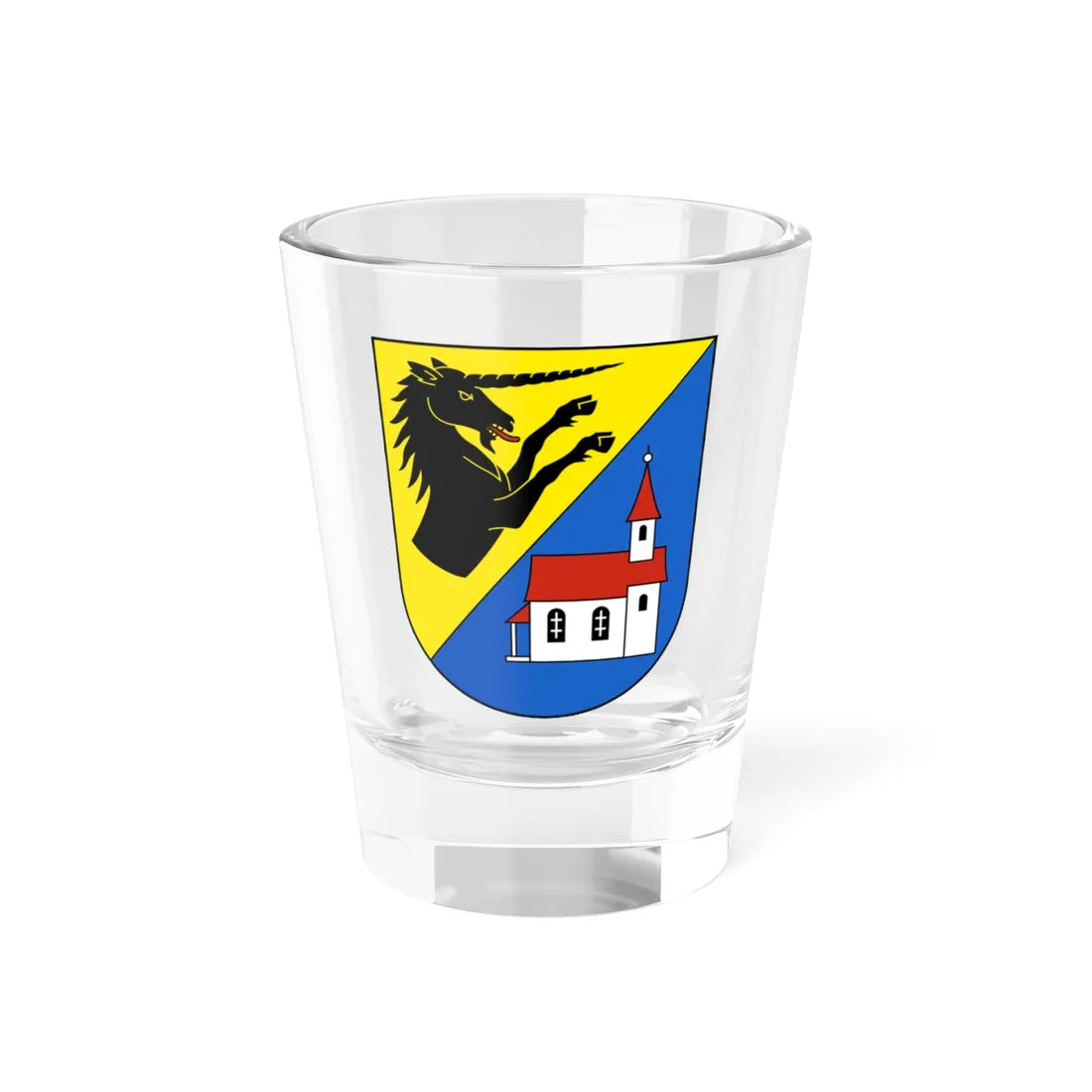 EbnatKappel-blazon (Switzerland) (Coat of Arms) Shot Glass 1.5oz 1.5oz - Go Mug Yourself