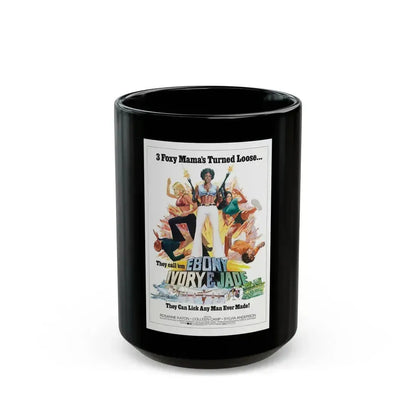 EBONY, IVORY & JADE 1976 Movie Poster - Black Coffee Mug 15oz - Go Mug Yourself