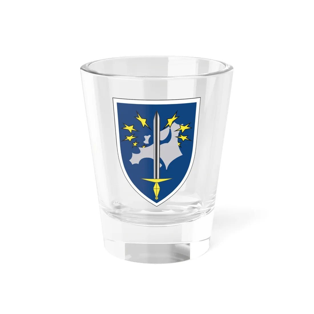 EC Eurocorps (Germany) (Coat of Arms) Shot Glass 1.5oz 1.5oz - Go Mug Yourself