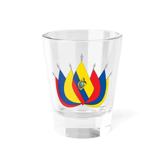 EC flag art (Ecuador) Shot Glass 1.5oz 1.5oz - Go Mug Yourself