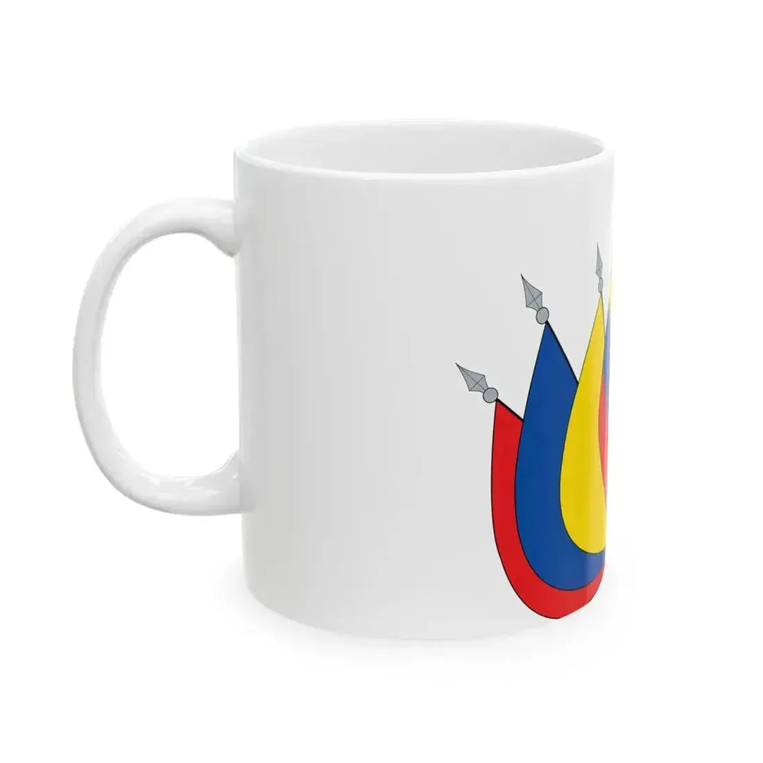 EC flag art (Ecuador) White Coffee Mug - Go Mug Yourself