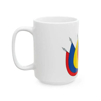 EC flag art (Ecuador) White Coffee Mug - Go Mug Yourself