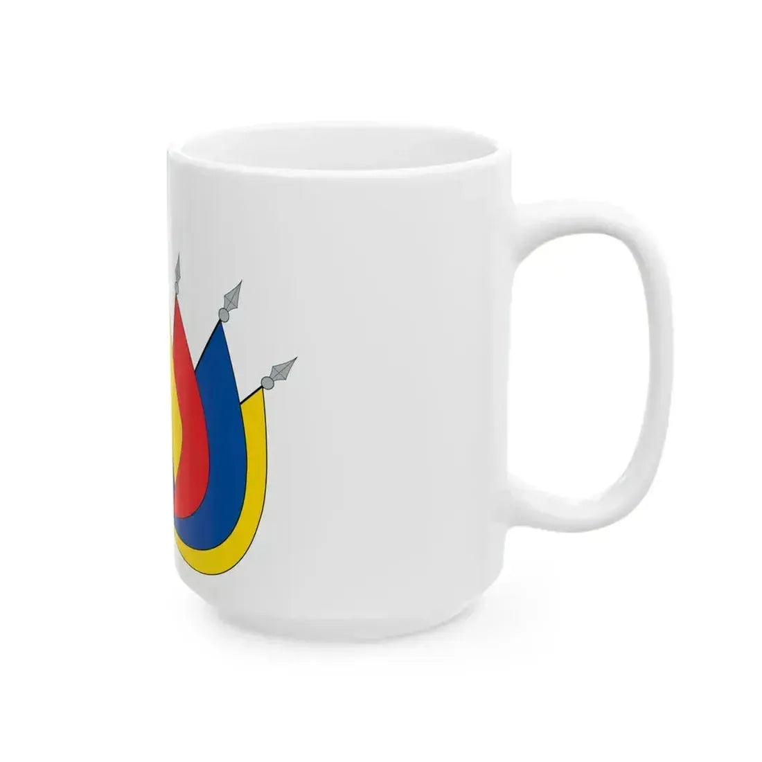 EC flag art (Ecuador) White Coffee Mug - Go Mug Yourself