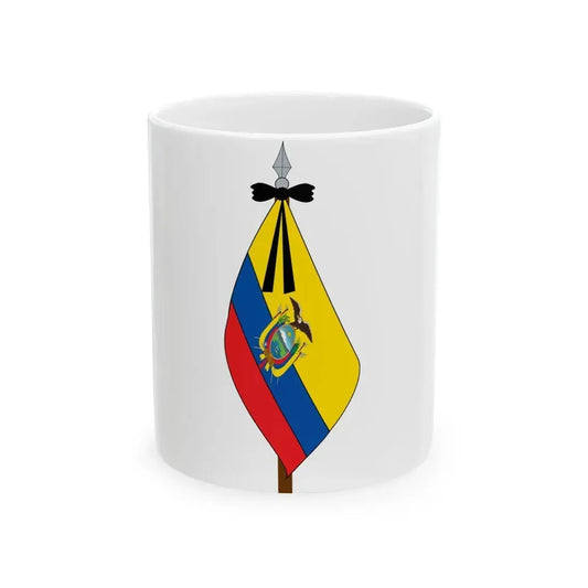 EC flag mourn (Ecuador) White Coffee Mug 11oz - Go Mug Yourself