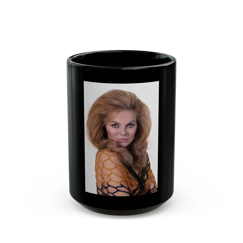 Julie Ege #222 (Vintage Female Icon) Black Coffee Mug-15oz-Go Mug Yourself