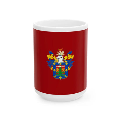 Flag of Arequipa capital of the Arequipa Region Peru - White Coffee Mug-15oz-Go Mug Yourself