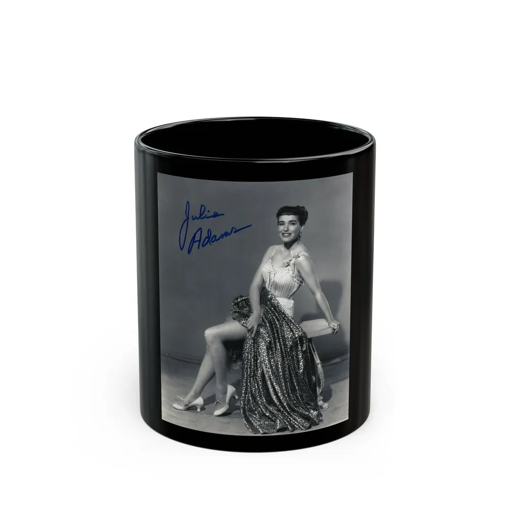 Julia Adams #37 1 (Vintage Female Icon) Black Coffee Mug-11oz-Go Mug Yourself