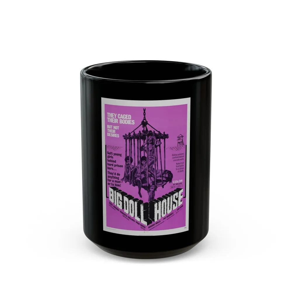 BIG DOLL HOUSE (2) 1971 Movie Poster - Black Coffee Mug-15oz-Go Mug Yourself