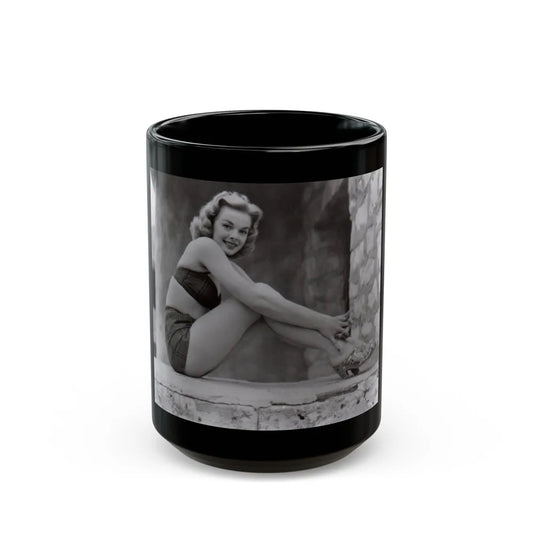 Leslie Parrish #275 (Vintage Female Icon) Black Coffee Mug-15oz-Go Mug Yourself