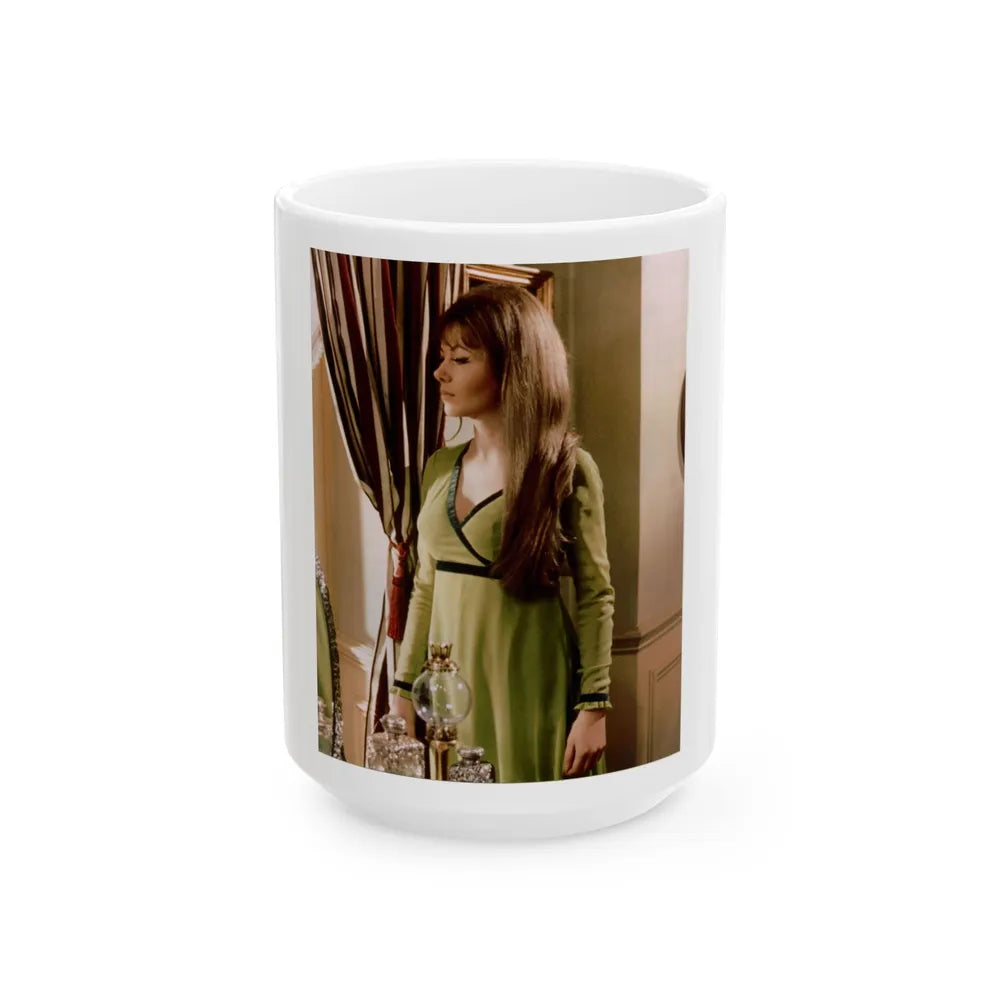 Ingrid Pitt #87 (Vintage Female Icon) White Coffee Mug-15oz-Go Mug Yourself