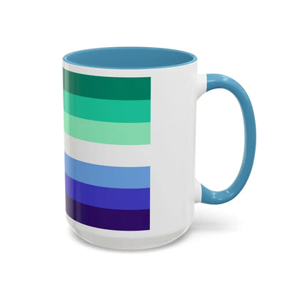 Gay Men Pride Flag - Accent Coffee Mug-Go Mug Yourself