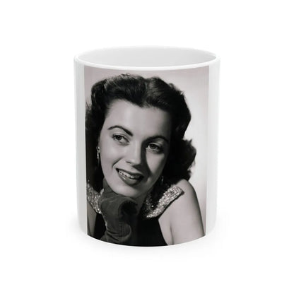 Faith Domergue #64 1 (Vintage Female Icon) White Coffee Mug-11oz-Go Mug Yourself