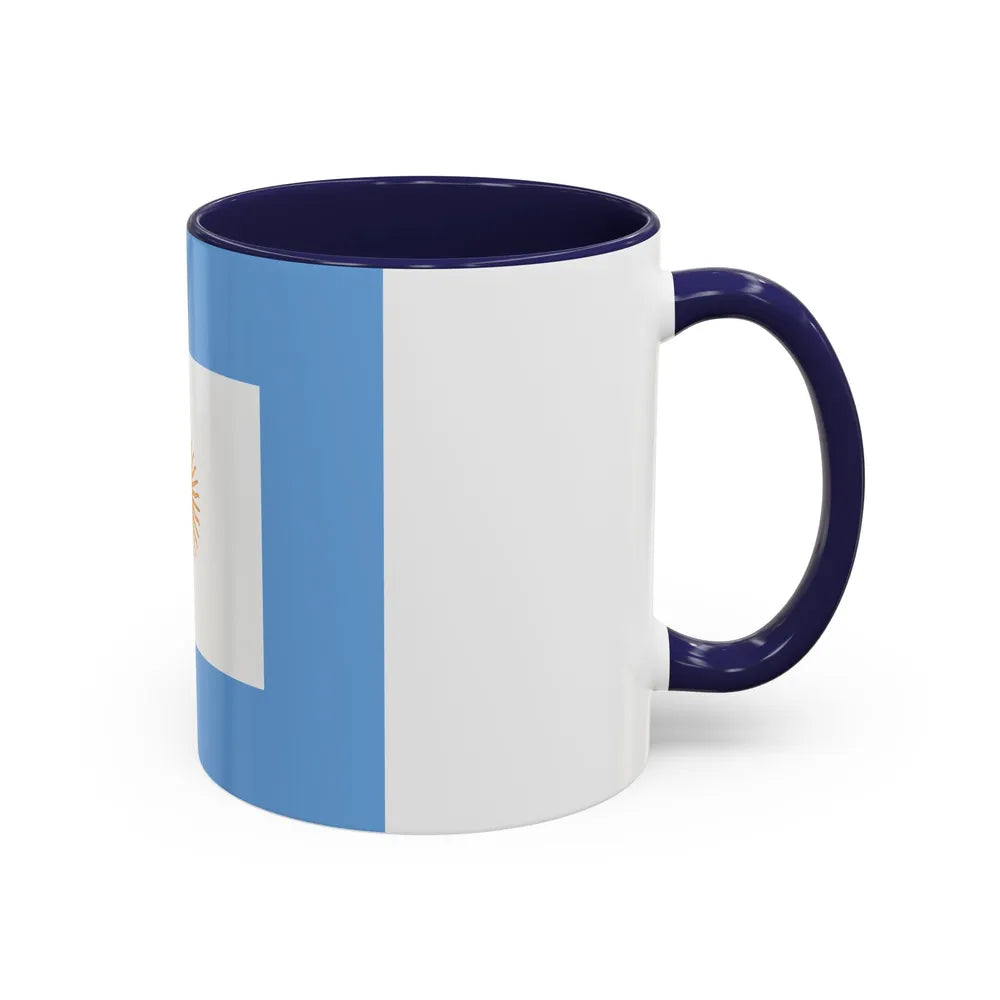 Naval Jack of Argentina - Accent Coffee Mug-Go Mug Yourself