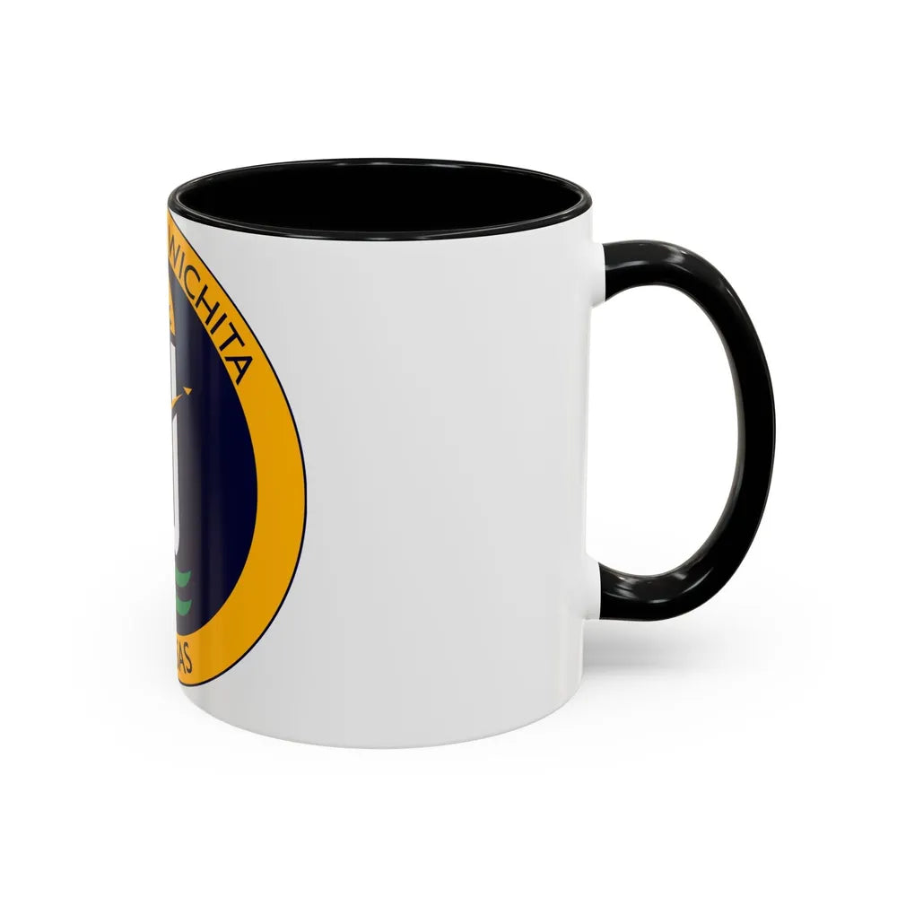 Seal of Wichita Kansas - Accent Coffee Mug-Go Mug Yourself