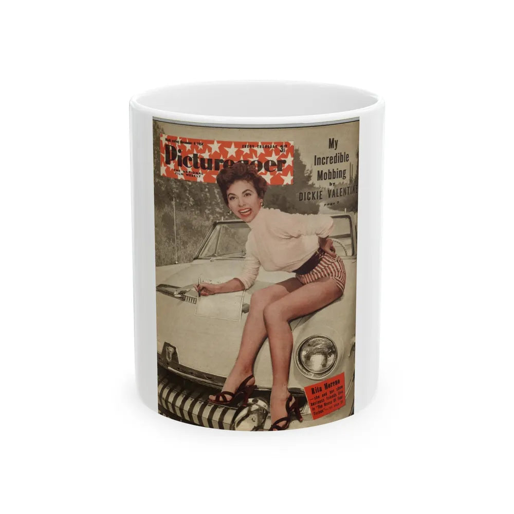 Rita Moreno #11 - Mag. Cover (Vintage Female Icon) White Coffee Mug-11oz-Go Mug Yourself