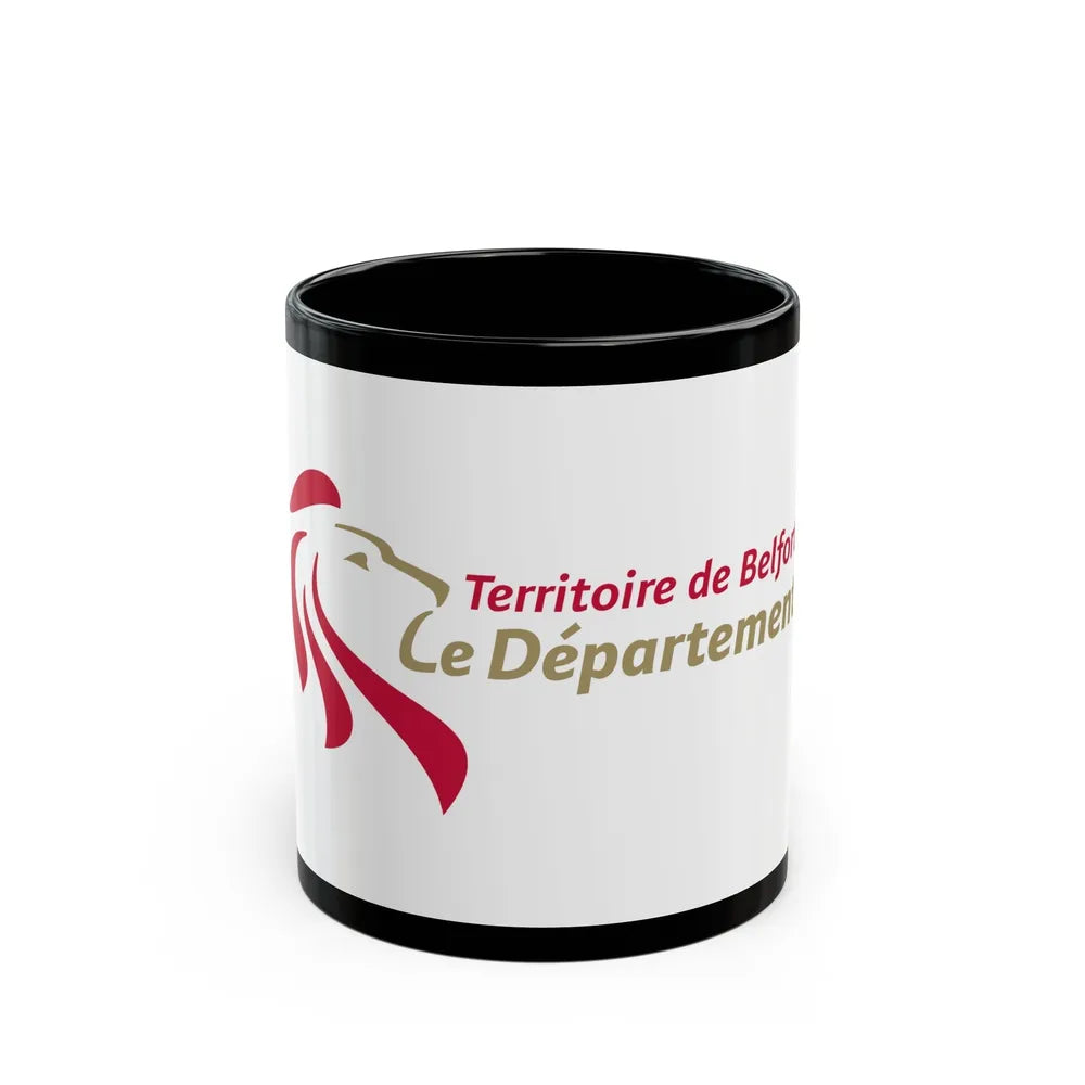 Flag of Territoire de Belfort France - Black Coffee Mug-11oz-Go Mug Yourself