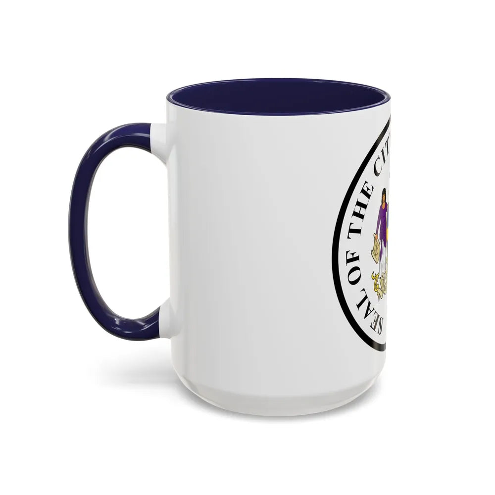 Seal of Philadelphia Pennsylvania - Accent Coffee Mug-Go Mug Yourself