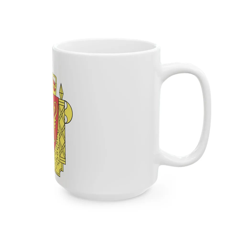 Coat of arms of the Norwegian Police Service - White Coffee Mug-Go Mug Yourself