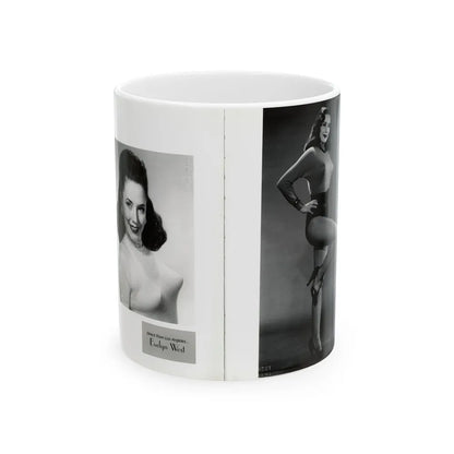 Evelyn West #22 - (Vintage Female Icon) White Coffee Mug-11oz-Go Mug Yourself