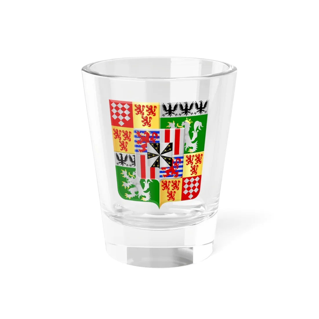 Ecaussinnes wapen (Belgium) (Coat of Arms) Shot Glass 1.5oz 1.5oz - Go Mug Yourself