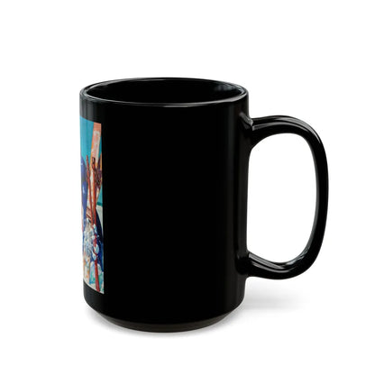 Fun on the Slopes - Black Coffee Mug-Go Mug Yourself