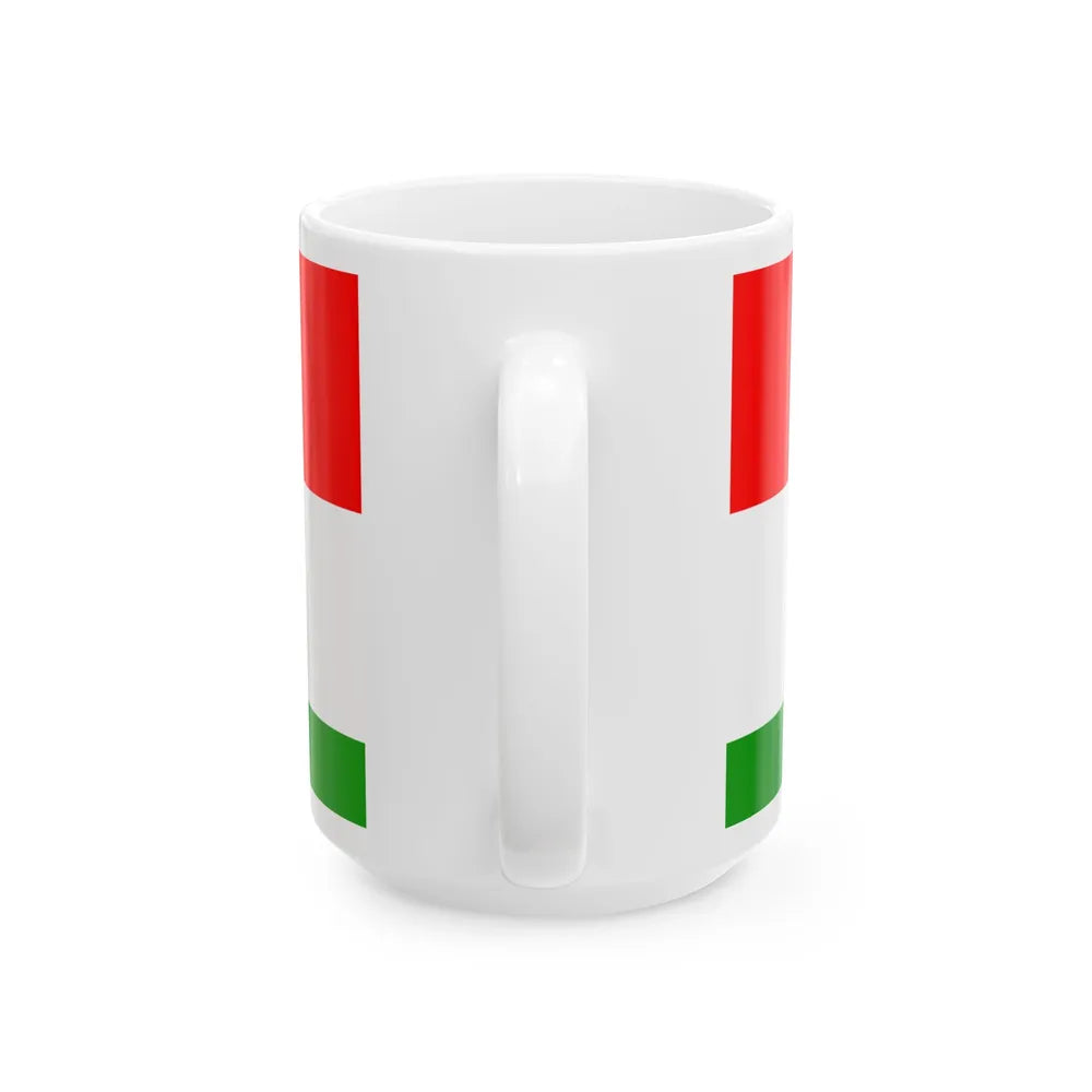 Flag of Posavina Canton Bosnia and Herzegovina - White Coffee Mug-Go Mug Yourself