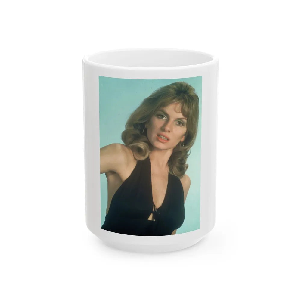 Julie Ege #90 (Vintage Female Icon) White Coffee Mug-15oz-Go Mug Yourself