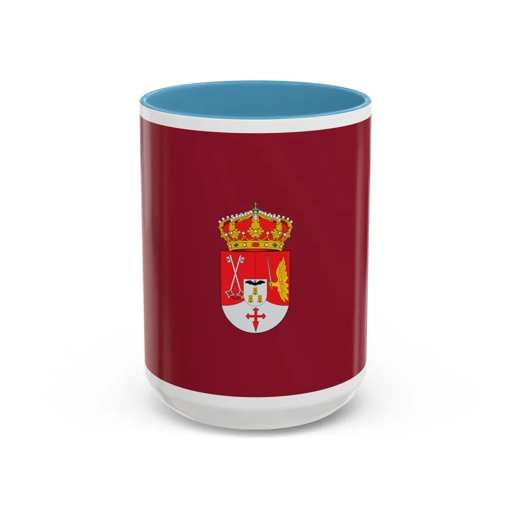 Flag of Albacete Spain - Accent Coffee Mug-15oz-Light Blue-Go Mug Yourself