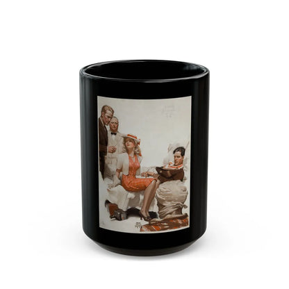 Calcutta Adventure, 1940 - Black Coffee Mug-15oz-Go Mug Yourself